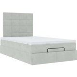 vidaXL okvir kreveta s madracima svijetlosivi 120x200cm baršunasti | shoptok.hr
