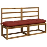  Jastučići za klupe VIANEN 2 kom. 100% poliester Crvena - Crvena 150 x 40 x 12 cm | shoptok.hr