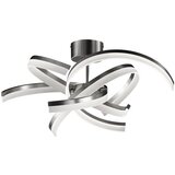 Fischer & Honsel kovinska LED stropna svetilka z daljinskim upravljalnikom/zatemnitvena v srebrni barvi Sund | Shoptok.si