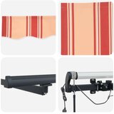 vidaXL Avtomatska retraktibilna tenda z LED rumena in oranžna 300x250 cm | Shoptok.si