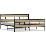  Metalni okvir kreveta bez madraca boja hrasta sonome 180x200 cm | Eponuda.ba