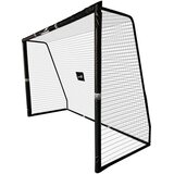  Metalni nogometni gol s mrežom i zaštitom na stupovima 180 × 120 × 60 cm - crni | Shoptok.si