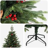  Umjetno božićno drvce s nogom 180 cm PVC i metal Zelena | shoptok.hr