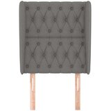  Vzglavje z ušesi temno sivo 83x23x118/128 cm blago, (20793689) | Shoptok.si