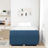  Konstrukcija postelje z vzmetnico Modra 120 x 200 cm blago, (5000123963) | Shoptok.si