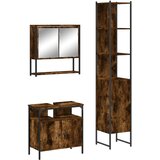  3-dijelni set kupaonskog namještaja boja hrasta drveni | shoptok.hr