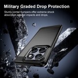 Techsuit Carbon Silicone maska za Motorola Edge 70 Fusion – crna | Shoptok.si