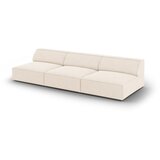 Micadoni Home Kremno bela žametna sedežna garnitura 240 cm Jodie – | Shoptok.si