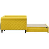  Dnevni krevet na razvlačenje žuti 100 x 200 cm baršunasti | shoptok.hr