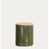 Kave Home Okrogla vrtna mizica z mizno ploščo iz akacije ø 40 cm Dandara – | Shoptok.si