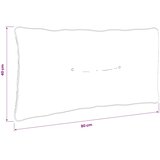  Jastučić za leđa PUTTEN 100% poliester Crna 80 x 40 x 10 cm | shoptok.hr