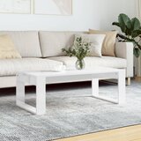 The Living Store Klubska mizica visok sijaj bela 102x50x35 cm inženirski les - Klubska Mizica, (21575324) Cene