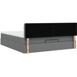  Otomanski okvir kreveta s madracima tamnosivi 200x200cm tkanine | shoptok.hr