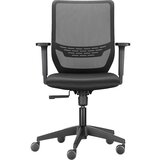 Dauphin Pisarniški stol TO-SYNC One, mrežasto naslonjalo za hrbet, črne barve, z nasloni za roke Cene