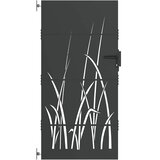 vidaXL Vrtna vrata Črna 85 x 175 cm Jeklo s prašnim premazom, (5000249666) | Shoptok.si
