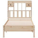  Krevet s regalom za knjige bez madraca 90x200 cm od borovine | shoptok.hr