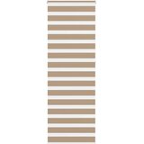 Zebra zavjesa Pješčano smeđa 85x230 cm Širina tkanine 80,9 cm Poliester | Shoptok.si