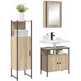  Set namještaja za kupaonicu 3 kom. Smeđa 33 x 33 x 120,5 cm | shoptok.hr