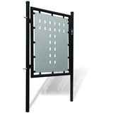 Crna jednokrilna ogradna vrata 100x100 cm | shoptok.hr