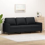 The Living Store Kavč trosed črn 180 cm umetno usnje - Trosed, (21661410) Cene