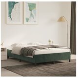  Posteljni okvir temno zelen 140x200 cm žamet | Shoptok.si