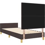  Krevetna konstrukcija Tamno smeđa 90x190 cm Tkanina | shoptok.hr