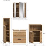 MID.YOU Kopalnica Ice, Barva Hrasta, 4-Delna | Shoptok.si