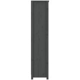 Ormarić za knjige sivi 80x35x154 cm od masivne borovine | shoptok.hr