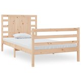 The Living Store Posteljni okvir iz trdne borovine 90x200 cm - Posteljni Okvir, (21530148) | Shoptok.si