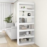 vidaXL Ormarić za knjige / sobna pregrada bijeli 80x30x198 cm iverica Cijene