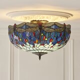 Endon 111899 - Plafonska lampa Tiffany DRAGONFLY 3xE27/10W/230V prečnik 50 cm | Eponuda.com