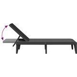  Ležaljka za sunčanje antracit 186 x 60 x 29 cm PP | shoptok.hr