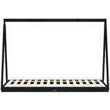  Otroški posteljni okvir črn 90x190 cm trdna borovina, (20787658) | Shoptok.si