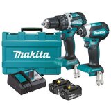 Makita lxt set - akumulatorska udarna bušilica-odvijač DHP484Z + akumulatorski udarni odvijač DTD153Z + punjač + 2 baterije + kofer DLX2180X Cene