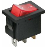 Delight Preklopno vgradno stikalo OFF/ON 6 A (10 A) 250V AC rdeča osvetlitev | Shoptok.si