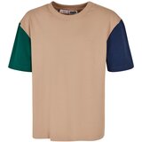 Urban Classics Boys' Organic Oversized T-Shirt Colorblock unionbeige | Eponuda.ba