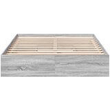  Posteljni okvir s predali siva sonoma 135x190cm inženirski les | Shoptok.si