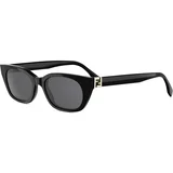 Forever Black Cat Eye Sunglasses ONE SIZE (51) Črna/Siva