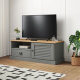 The Living Store ormarić VIGO sivi 106 x 40 x 40 cm od masivne borovine | shoptok.hr