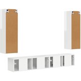  Set TV komoda Zidne 3 pcs Visoki sjaj bijela Konstruirano drvo | shoptok.hr