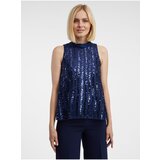 Orsay Women's Navy Blue Sequin Blouse - Women Cijene