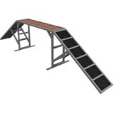  Most za agility pse sa sigurnosnom šipkom protuklizni do 40 kg 335x55x60 cm siva Cijene