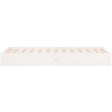 Posteljni okvir bel iz trdnega lesa 90x190 cm 3FT, (20884190) | Shoptok.si