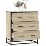 vidaXL Komoda boja hrasta 68x35x76 cm konstruirano drvo i metal | shoptok.hr