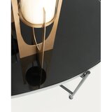 Kave Home Crni stolić za kavu sa staklenom pločom stola 55x82 cm Marlet – | shoptok.hr