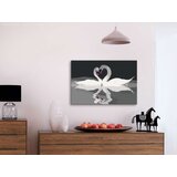  Slika za samostalno slikanje - Swan Couple 60x40 | shoptok.hr