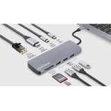 Manhattan USB-C PD 9-in-1 HDMI 4K Dock. Stat./Multiport Hub Cene