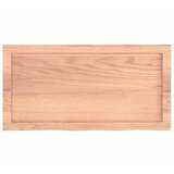 Stolna ploča svjetlosmeđa 80x40x(2-6) cm tretirana hrastovina | shoptok.hr