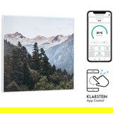 Klarstein Wonderwall Air Art Smart, infracrveni grijač, 60 x 60 cm, 350 W, aplikacija, planina | shoptok.hr