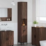 vidaXL Visoki ormarić za kupaonicu Smeđi hrast 31.5 x 33 x 190 cm | shoptok.hr